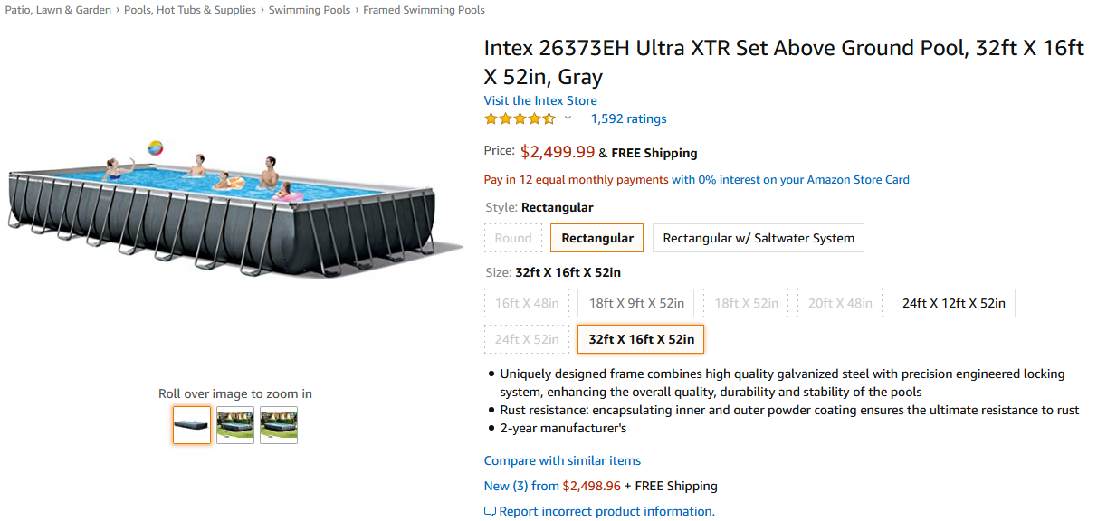 Not Lame: Buying a Pool in the Winter