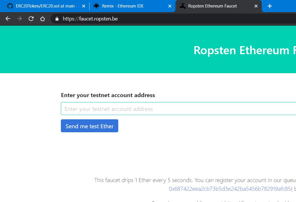 Ropsten Testnet Environment Setups
