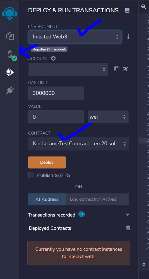 Deploy and Run Transaction on Ethereum - Deploy Smart Contract for ERC-20