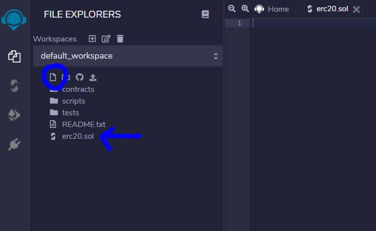 Ethereum Token Creation with Remix IDE - File Creation