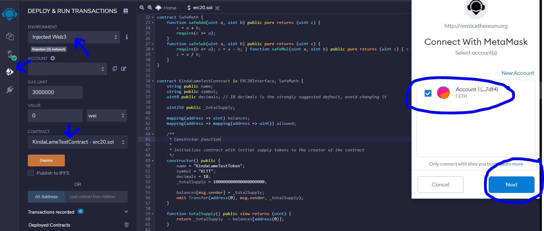 Connect Metamask to Remix IDE