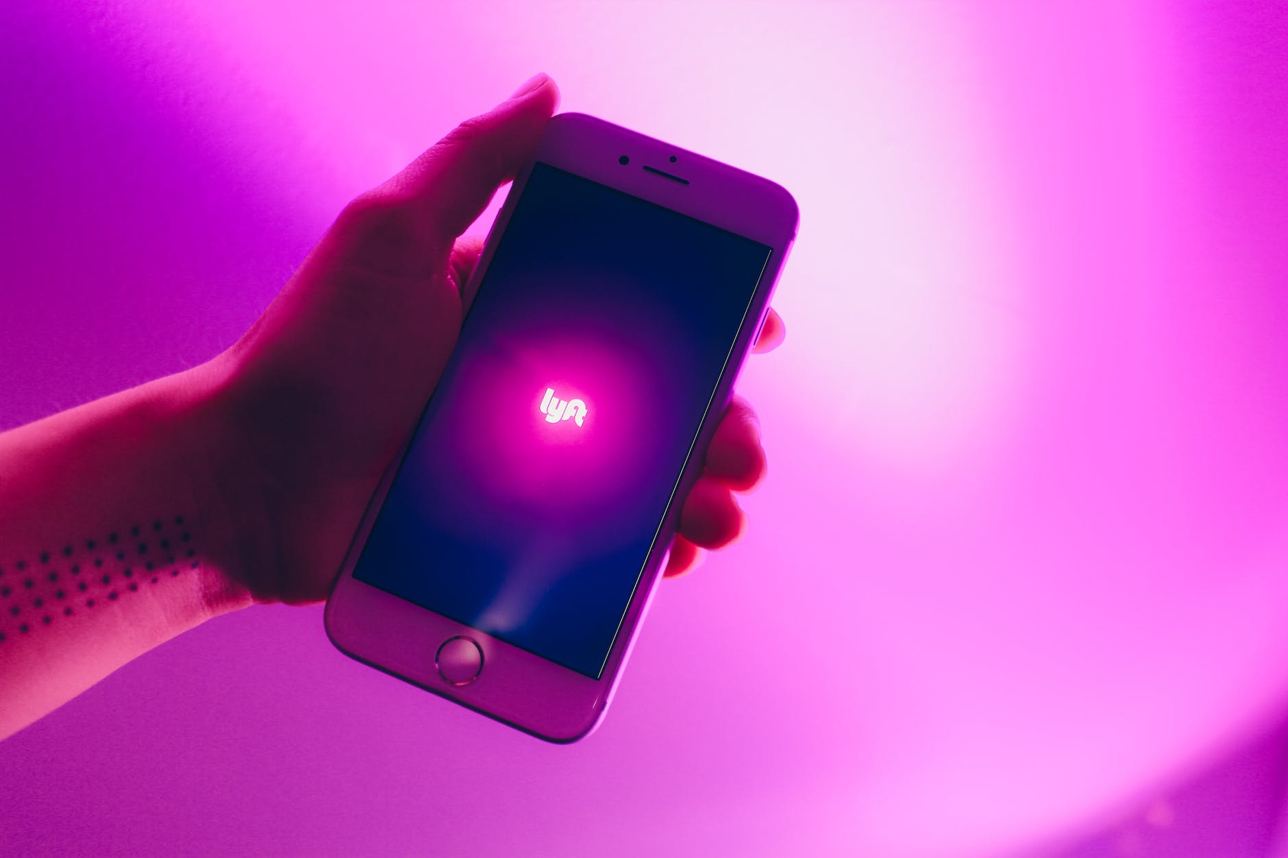 photo of person holding iphone