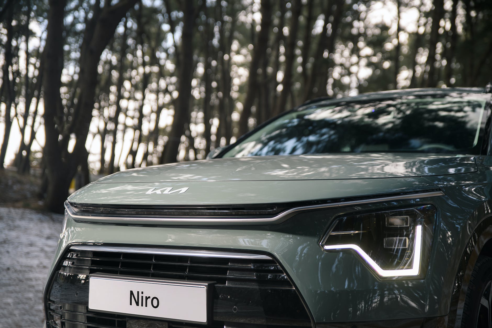 close up of a kia niro