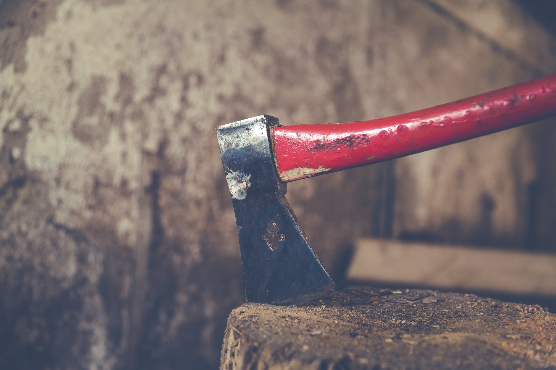 red and black metal tool