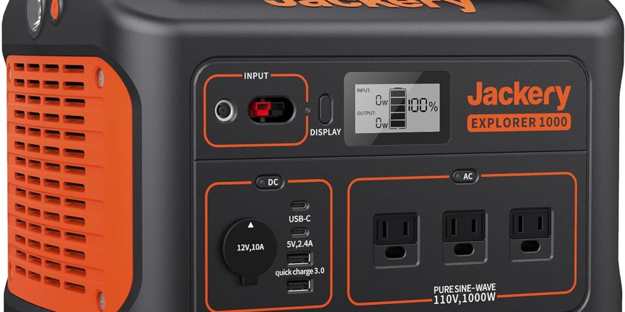 Camping Gear: Jackery Explorer 1000 Portable Power Station